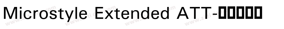 Microstyle Extended ATT字体转换